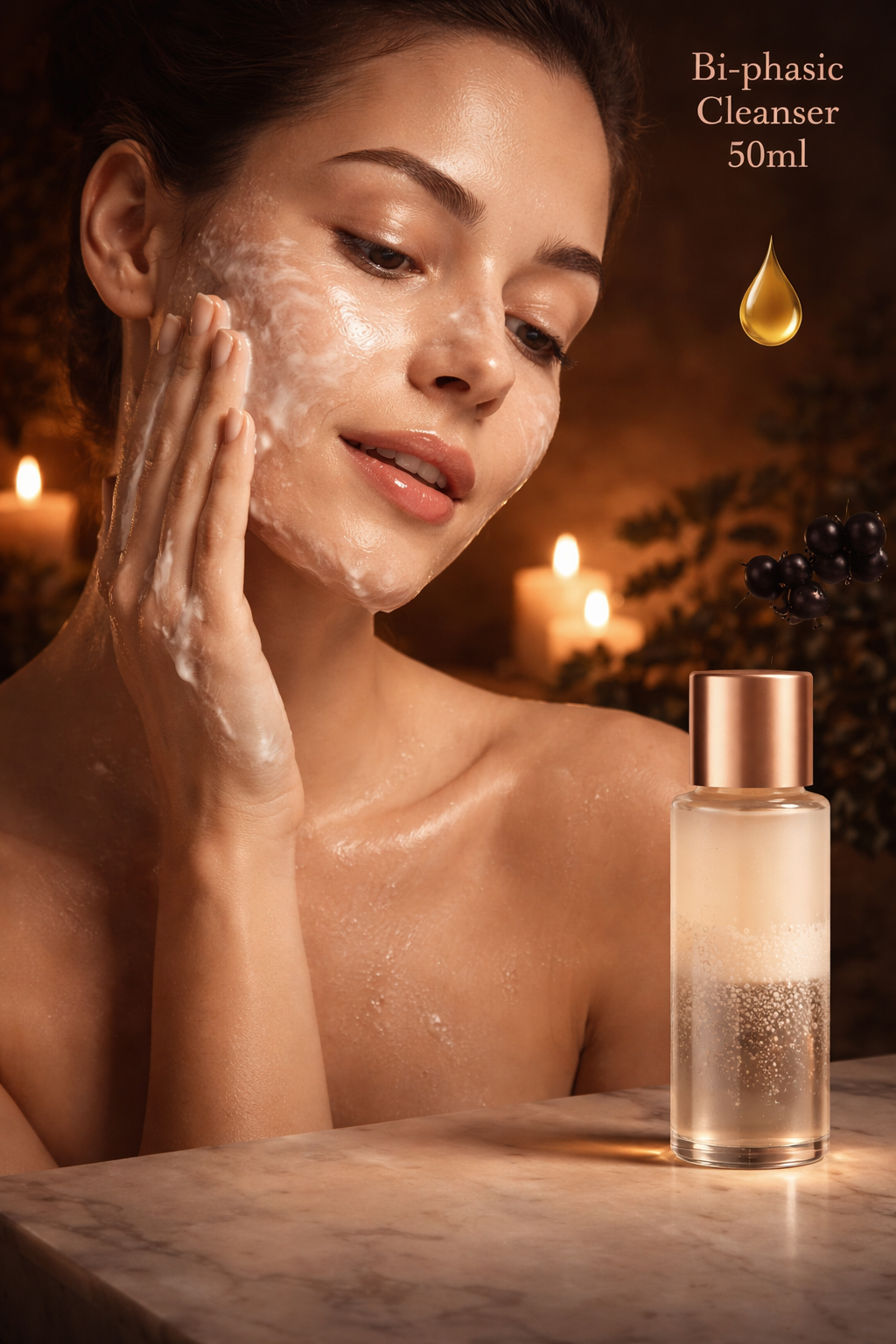 Step 1 – Bi-phasic Cleanser